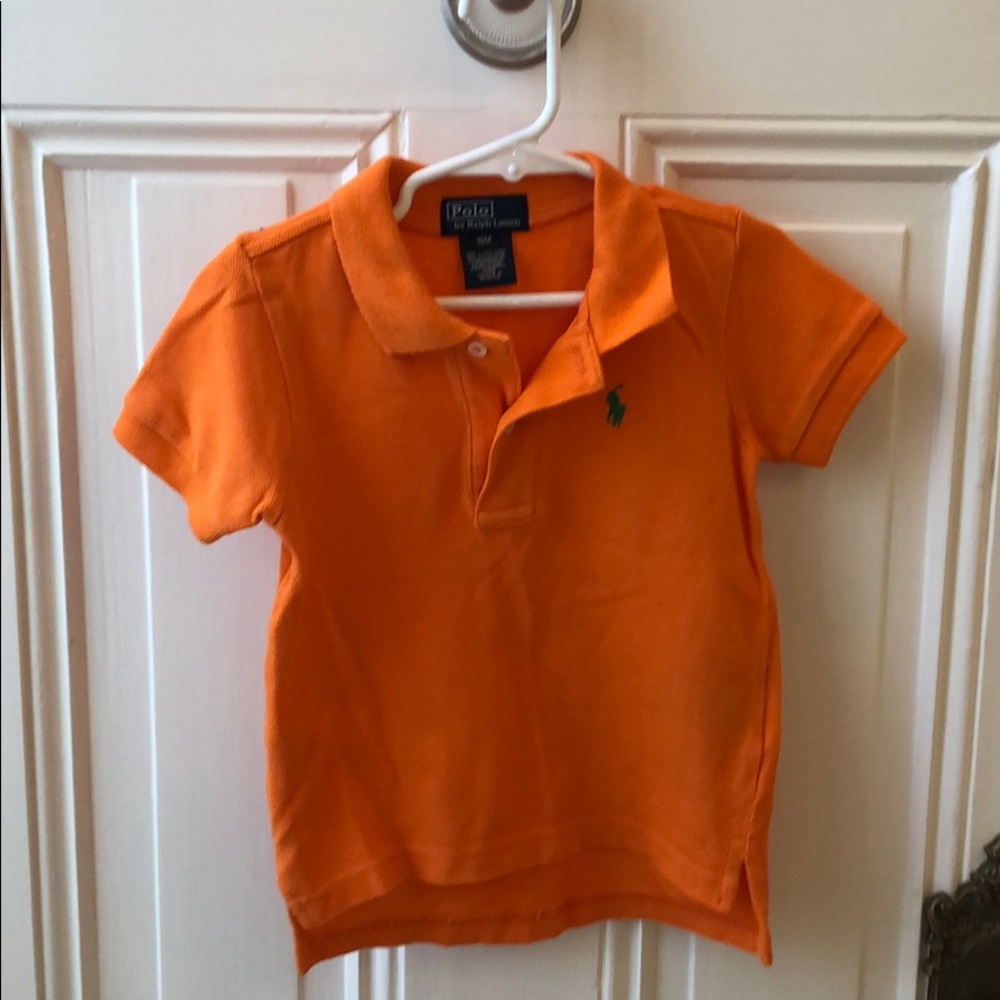 Boys Polo by Ralph Lauren orange polo shirt